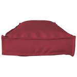 vidaXL Coussins de Palette pour Banc 2 Pièces Rouge Vin 120x40x8 cm Tissu Oxford