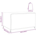 vidaXL Housse pour mobilier d'extérieur Noir 180 x 140 x 90 cm 210D