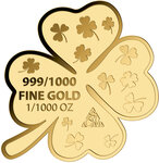Monnaie GOOD LUCK 1/1000 Oz Medaille Or (PRÉCOMMANDE)
