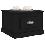vidaXL Table basse Noir 50x50x35 cm Bois d'ingénierie