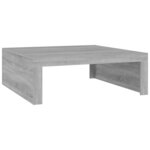 vidaXL Table basse Sonoma gris 100x100x35 cm Bois d'ingénierie