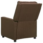 Vidaxl fauteuil de massage marron tissu