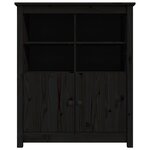 vidaXL Buffet Noir 83x41 5x100 cm Bois massif de pin