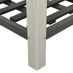 vidaXL Lit surélevé de jardin avec étagère 50x50x90 cm WPC Gris