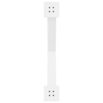 vidaXL Pieds de table à manger en forme de X  3 pièces  blanc  90 x (72-73) cm  acier
