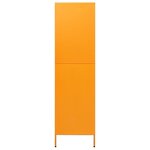 vidaXL Garde-robe Jaune moutarde 90x50x180 cm Acier