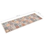 vidaXL Tapis de cuisine lavable Couleur mosaïque 60x180 cm