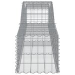 vidaXL Paniers à gabions arqués 8 Pièces 400x50x40/60 cm Fer galvanisé