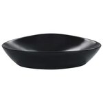 vidaXL Lavabo 58 5 x 39 x 14 cm Céramique Noir
