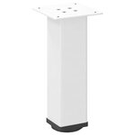 vidaXL Pieds de table basse 4 pièces Blanc 30-32 cm Acier
