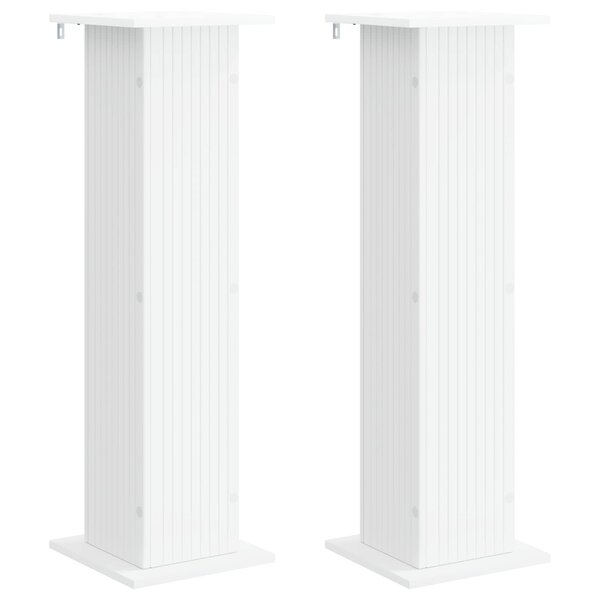 vidaXL Support de Plante 2 pc Blanc 30 5 x 30 x 100 5 cm