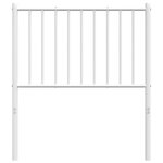 vidaXL Tête de lit métal blanc 75 cm