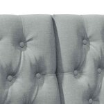 vidaXL Tête de lit capitonnée Gris clair 160 cm Pin massif