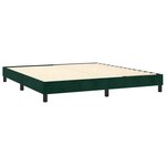 vidaXL Sommier à lattes de lit et matelas Vert foncé 160x200cm Velours