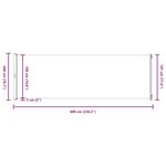 vidaXL Auvent latéral rétractable de patio 200x600 cm Gris