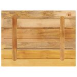 vidaXL Dessus de table rectangulaire bois massif de manguier brut