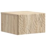 vidaXL Table d'appoint murale Chêne Sonoma 34 5 x 33 x 20 cm
