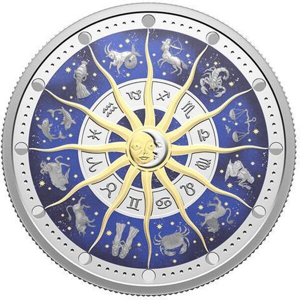 Pièce de monnaie en Argent 30 Dollars g 62.69 Millésime 2025 ZODIAC SIGNS