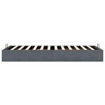 vidaXL Cadre de lit ottoman sans matelas gris foncé 90x200 cm velours