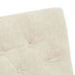 vidaXL Chaises de salle à manger 2 Pièces Crème 58 x 67 x 97 cm Velours