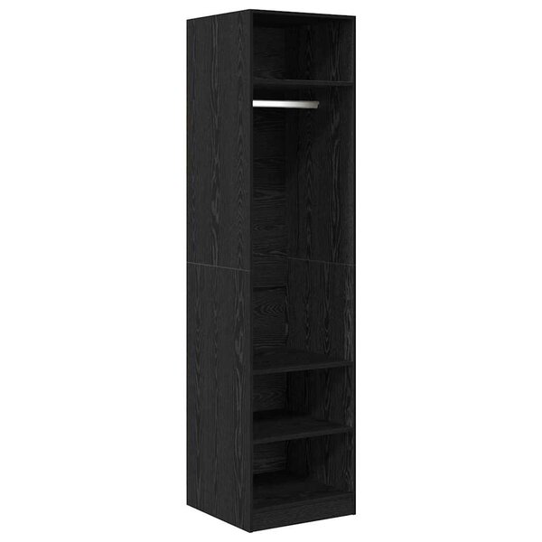 vidaXL Armoire avec stockage Chêne noir Bois d'ingénierie