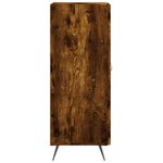 vidaXL Buffet Chêne fumé 34 5x34x90 cm Bois d'ingénierie