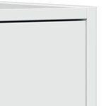 vidaXL Armoire d'apothicaire blanc brillant bois d’ingénierie