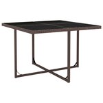 vidaXL Ensemble à manger d'extérieur 5Pièces avec coussins Résine tressée