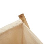 vidaXL Panier à linge blanc crème 45x55x63 5 cm bambou
