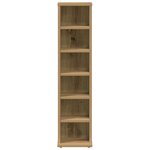 vidaXL Armoire à CD chêne artisanal 21x20x88 cm bois d'ingénierie