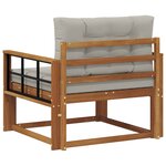 vidaXL Sofa de milieu extérieur Naturel