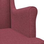 vidaXL Fauteuil Bordeaux Tissu