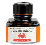 Encre traditionnelle à stylo en flacon 'D' 30ml Orange indien HERBIN