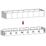 vidaXL Lit surélevé de jardin 280x80x40 cm acier corten