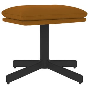 vidaXL Repose-pied Marron 60x60x36 cm Velours