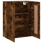 vidaXL Armoire murale chêne fumé 69 5x34x90 cm bois d'ingénierie