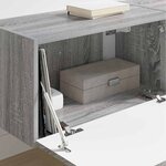 vidaXL Meuble TV mural 2 Pièces Gris Sonoma 60 x 31 x 29.5 cm