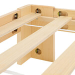 Lit double en bois futon 140x200 bois naturel