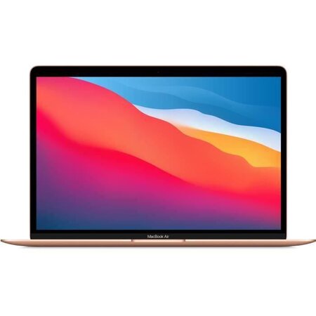 Apple - 13 3 macbook air (2020) - puce apple m1 - ram 8go - stockage 512go - or - azerty
