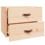 vidaXL Table de chevet murale 50x36x40 cm