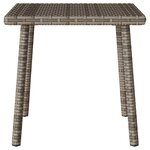 VidaXL Table basse de jardin rectangulaire gris 40x40x37 cm rotin