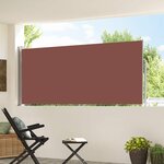vidaXL Auvent latéral rétractable 120 x 300 cm Marron