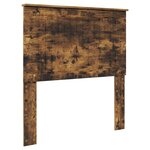 vidaXL Cadre de lit avec tiroir Chêne fumé 90 x 190 cm Bois Ingénierie