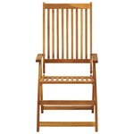vidaXL Chaises pliantes 6 pièces avec coussins en bois d'acacia massif