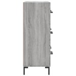 vidaXL Buffet sonoma gris 69 5x34x90 cm bois d'ingénierie