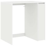 vidaXL Armoire pour machine à laver avec porte Blanc 87 x 60 x 89 cm