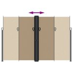 vidaXL Auvent latéral rétractable taupe 220x1000 cm