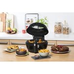 SEB YY3825FB Actifry Genius Friteuse sans huile, 9 menus, Cuve amovible 1,2 Kg, Recettes croustillantes et légères - Noir