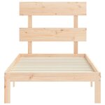 vidaXL Cadre de lit sans matelas bois de pin massif