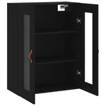 vidaXL Armoire murale noir 69 5x34x90 cm